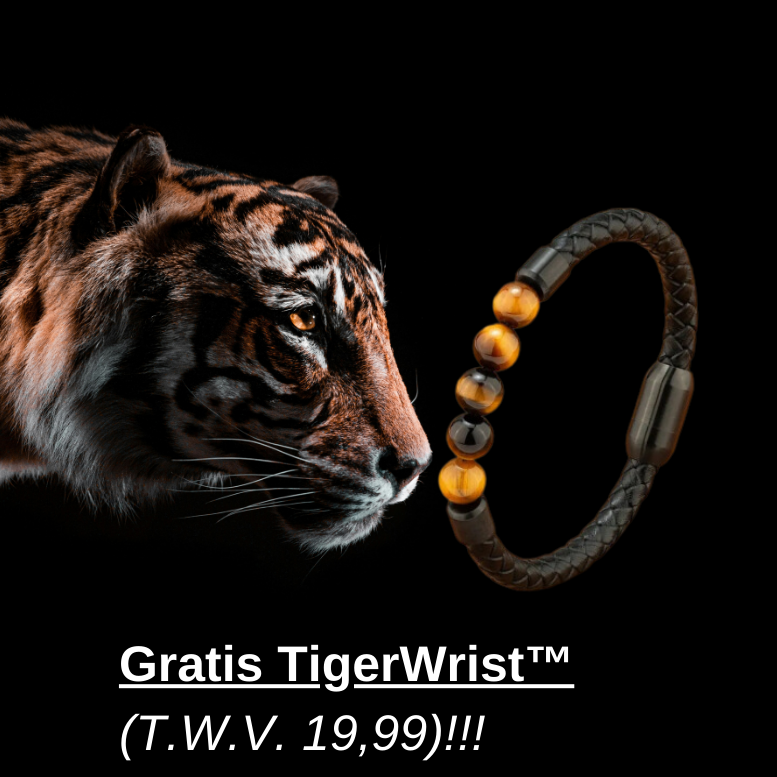 EyeoftheTiger™ ketting + GRATIS TigerWrist™ (T.W.V. 19,99)